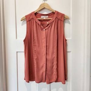 Loft sleeveless blouse